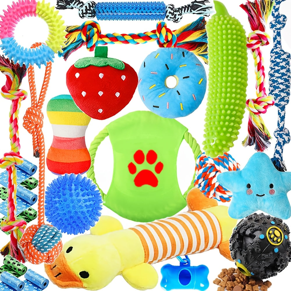 25pcs Set Of Dog Toys
